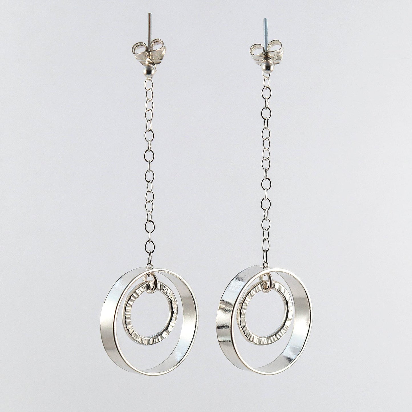 Nestled circle earrings